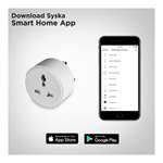 SYSKA MWP-002 Mini Wi-Fi Enabled MWP002 Smart Plug (with Alexa &Google Assistant)